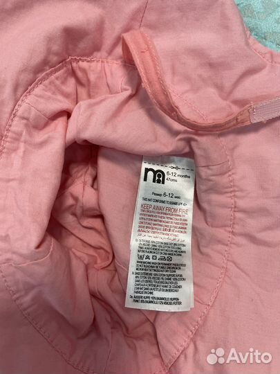 Кепка hm и панама mothercare 62-68(6-12 мес)