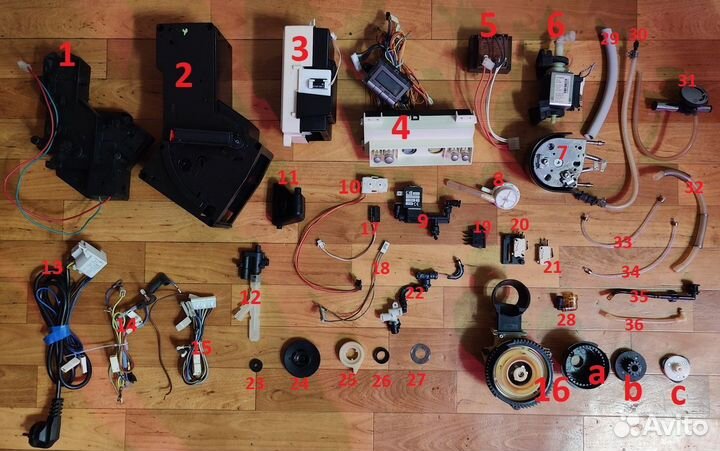 Запчасти кофемашины Bosch Benvenuto b40 TCA6401