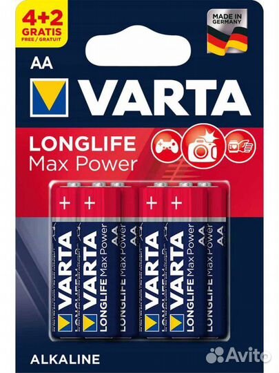Батарейка Varta LR06 Max Tech Опт