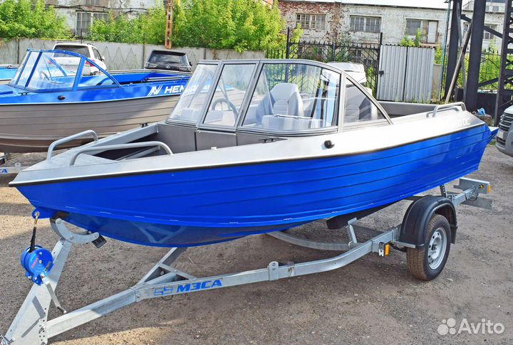 Новая моторная лодка (катер) Неман 450 DC