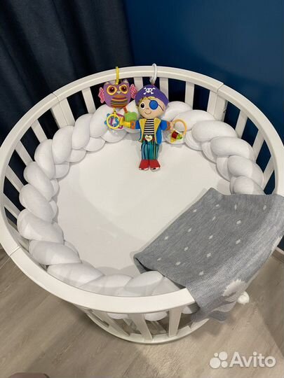 Круглый матрас 75*75 + непромокаемая простынь