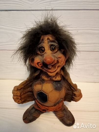 Тролль Норвегия редкий винтажный Fosse большой