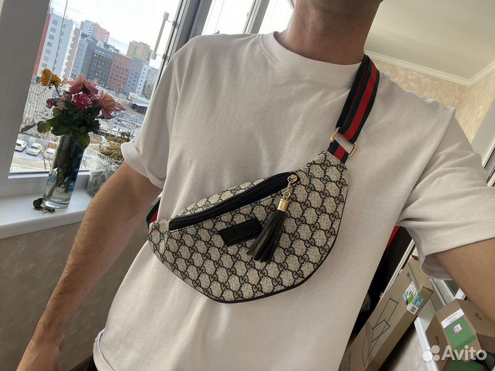 Поясная сумка мужская Gucci