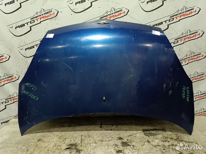 Капот toyota funcargo yaris verso NCP20 NCP21 NCP25 NLP20 NLP22 5330152030 синий, 8M6 NA7053