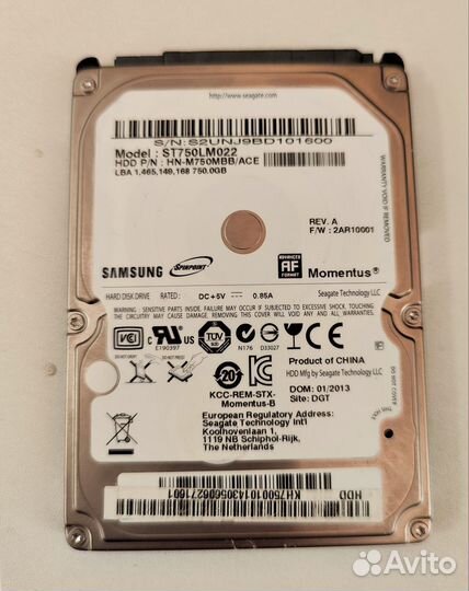 Жёсткий диск 2.5