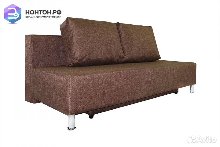 Диван еврокнижка Парма коричневый