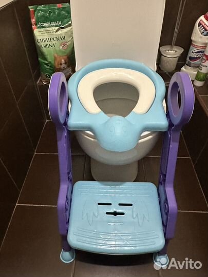 Сиденье для унитаза детское со ступенькой
