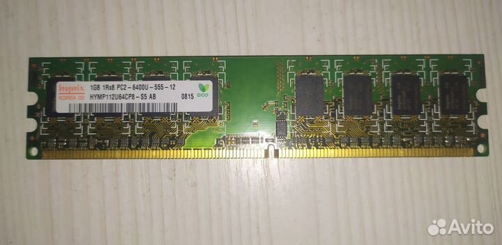 Оперативная память hynix 1gb 2Rx8 PC2-6400U-555-12