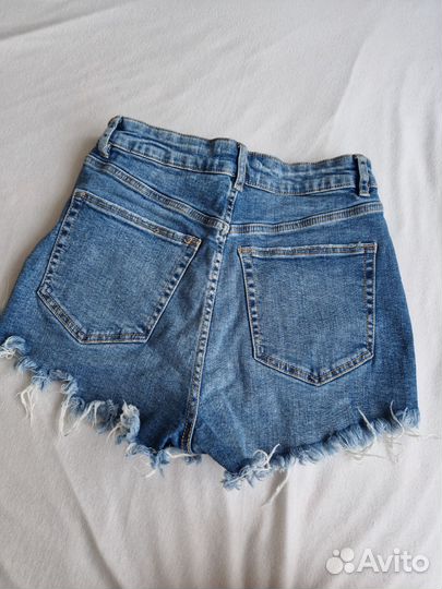 Джинсовые шорты zara 34
