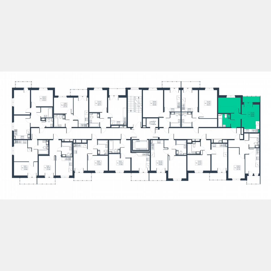 1-к. квартира, 34,3 м², 7/8 эт.