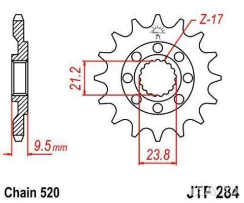 Звезда ведущая JTF284 15