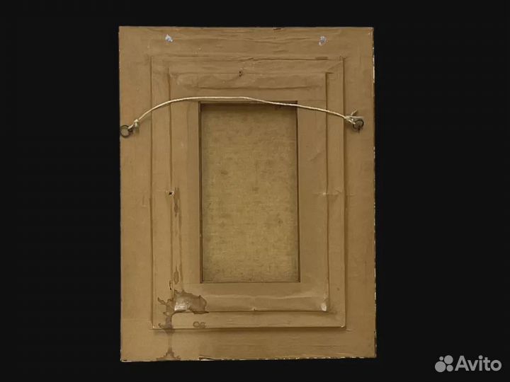 Старинная Картина Маслом На Холсте Изображающая Ле