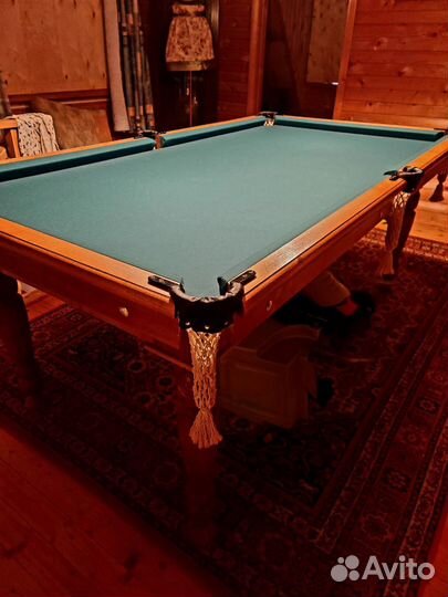 Бильярдный стол 7 футов(2.20)натуральное дерево