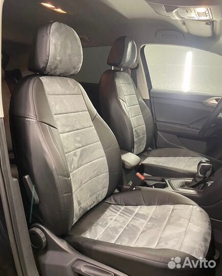 Чехлы из алькантары VW Taos от Автопилот