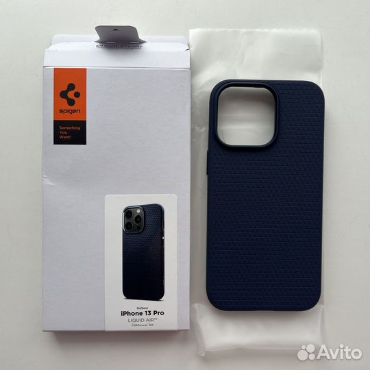 Чехол Spigen Liquid Air для iPhone 13 Pro синий