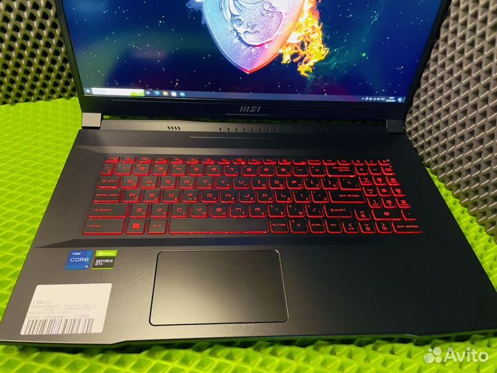 Игровой Ноутбук MSI 17.3 144Hz i5-11Gen/GTX1650