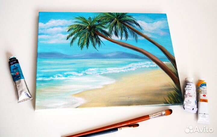 Картина маслом с морем