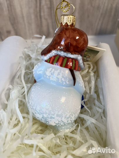 Елочная игрушка Ариель, Снеговик почтальон