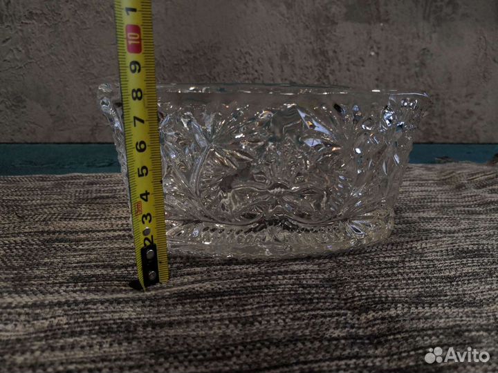 Ваза для фруктов хрусталь СССР