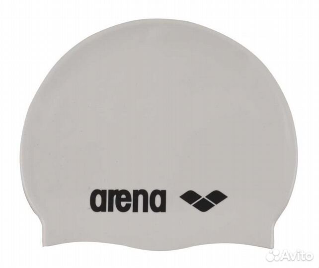 Шапочка для плавания arena Classic Silicone (белый