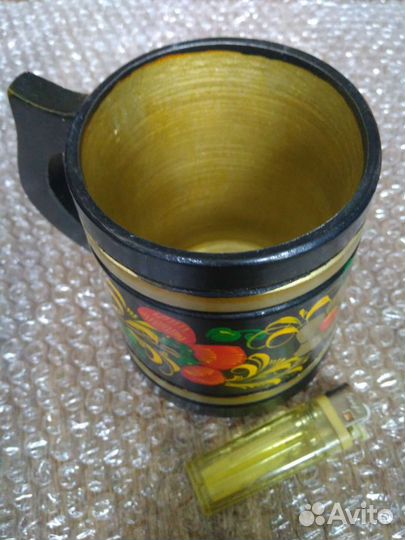 Деревянная кружка Хохлома