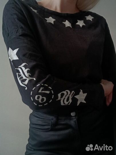 Лонгслив свитшот кофта с длинным рукавом cropp