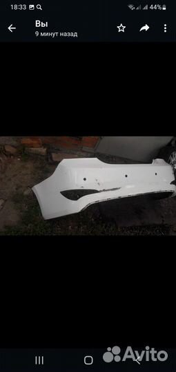 Задний бампер hyundai solaris рест.седан