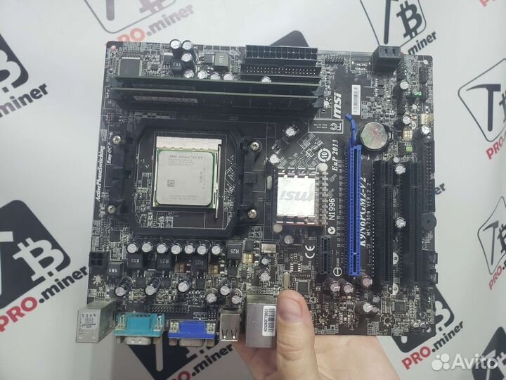 Материнская плата с процессором