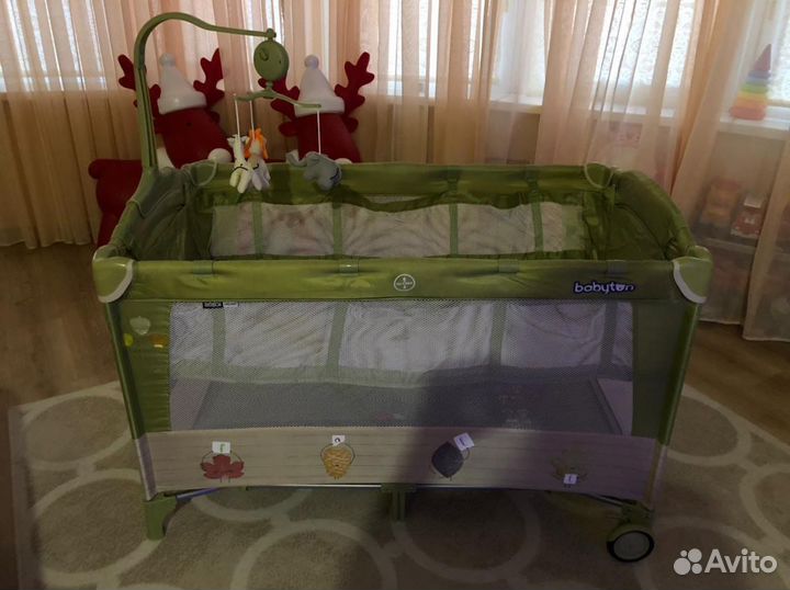 Детская кроватка манеж складная
