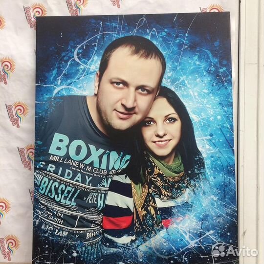 Портреты, печать на холсте