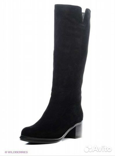 Сапоги замшевые