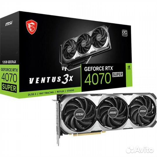 Видеокарта MSI GeForce RTX 4070 super ventus 3X OC