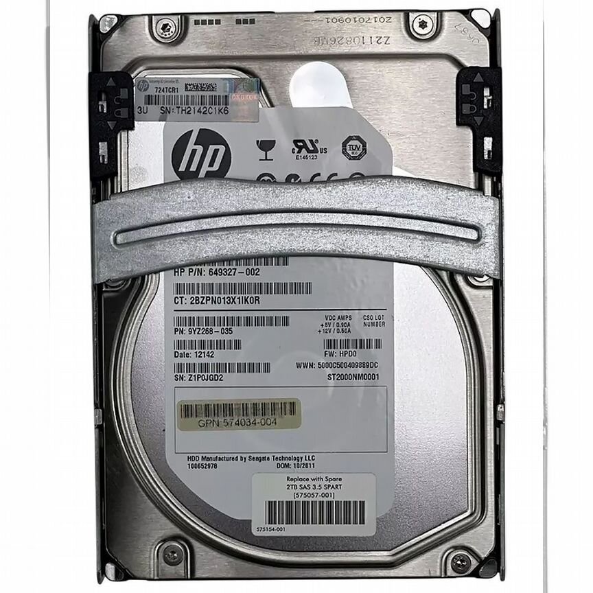 [575057-001] Жесткий Диск Hp 2tb Sas 3,5" Hdd 575057-001