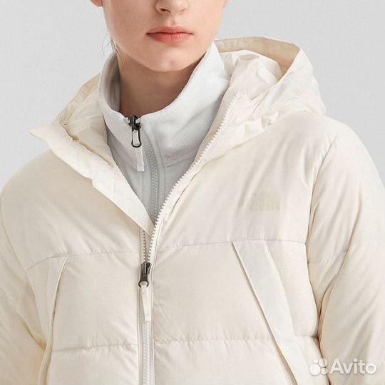 THE north face Down Jacket Women's Off White (L)(23)