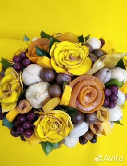 Букет для учителя из сухофруктов