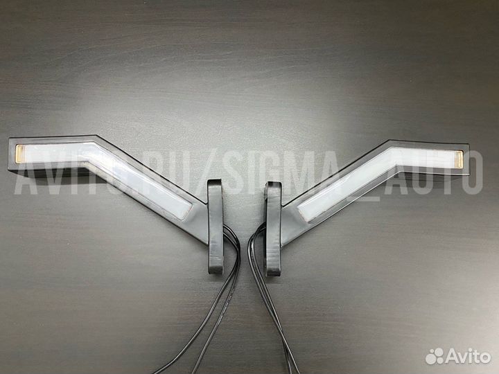 Диодные неоновые фонари,LED габариты-рога,рожки