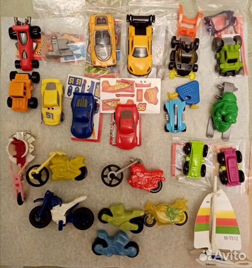 Машинки из киндер сюрприза