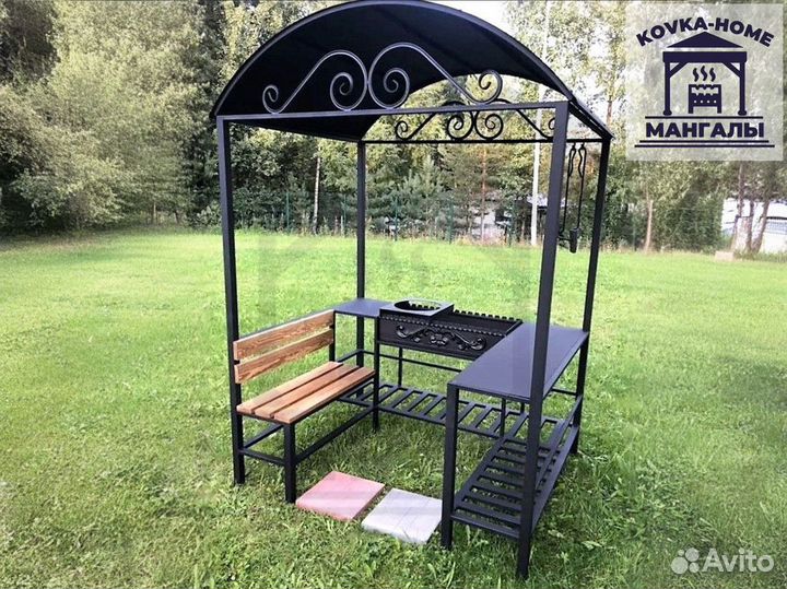 Беседка с мангалом