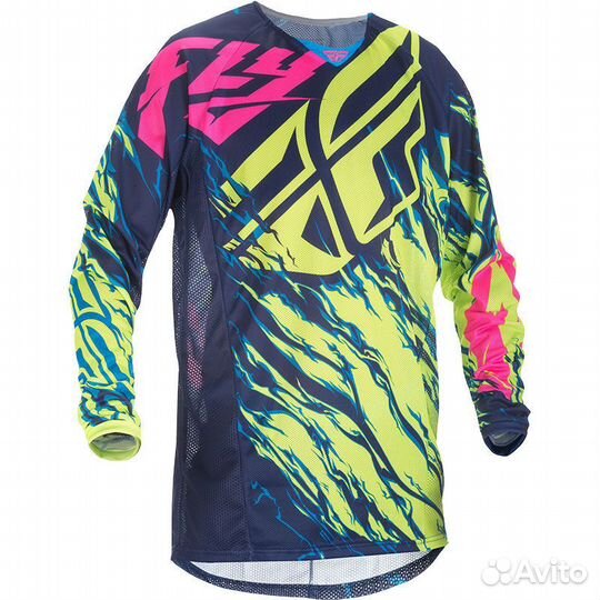Джерси FLY racing kinetic relapse черный желтый XXS