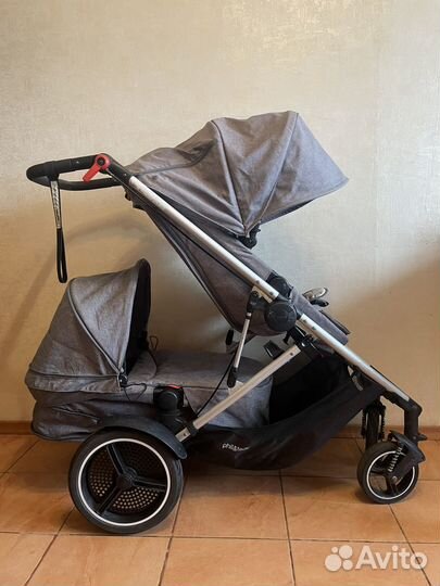 Phil&Teds коляска для двойни и погодок