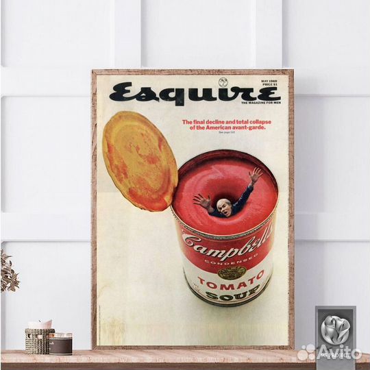 Картина-Обложки винтажных журналов живописные