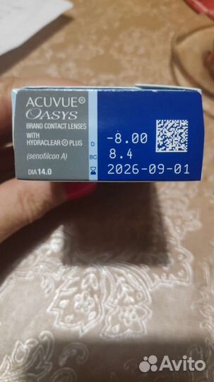 Контактные линзы Acuvue Oasys with Hydraclear Plus