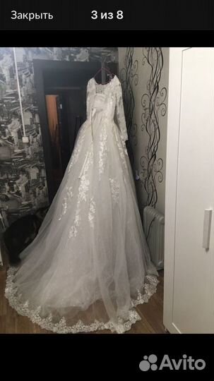 Свадебное платье 44 46 новое