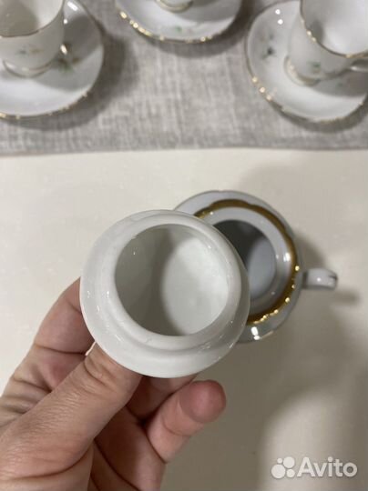 Кофейный фарфоровый сервис Сев.Корея 1960-1969гг