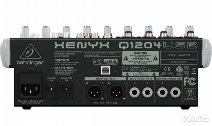 Микшерный пульт Behringer Q1204USB