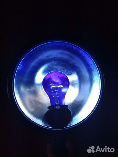 Лампа синего цвета для прогревания. СССР