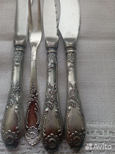 Нож для масла, багета, рыбы, вилка зиш Классика