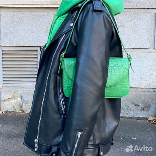 Куртка кожаная stradivarius