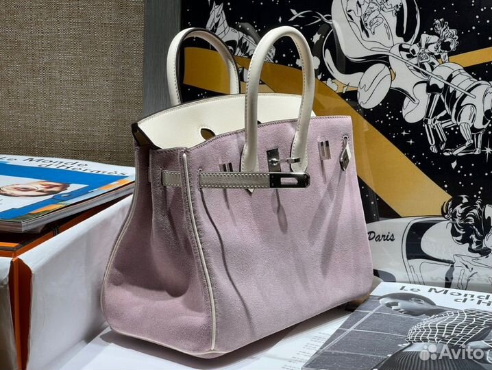 Сумка Hermes Birkin 25 Suede замша в наличии