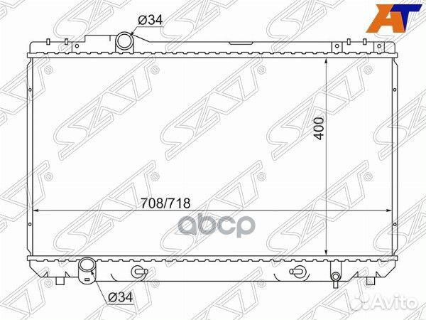 Радиатор Toyota Mark II (X90,X100) 92-00 / Chas